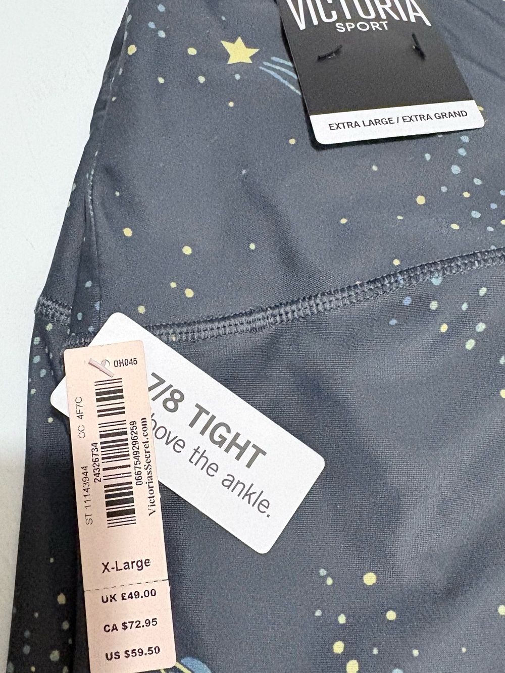 Victoria's Secret Navy Space-Print Kids Leggings - Picture 9 of 12